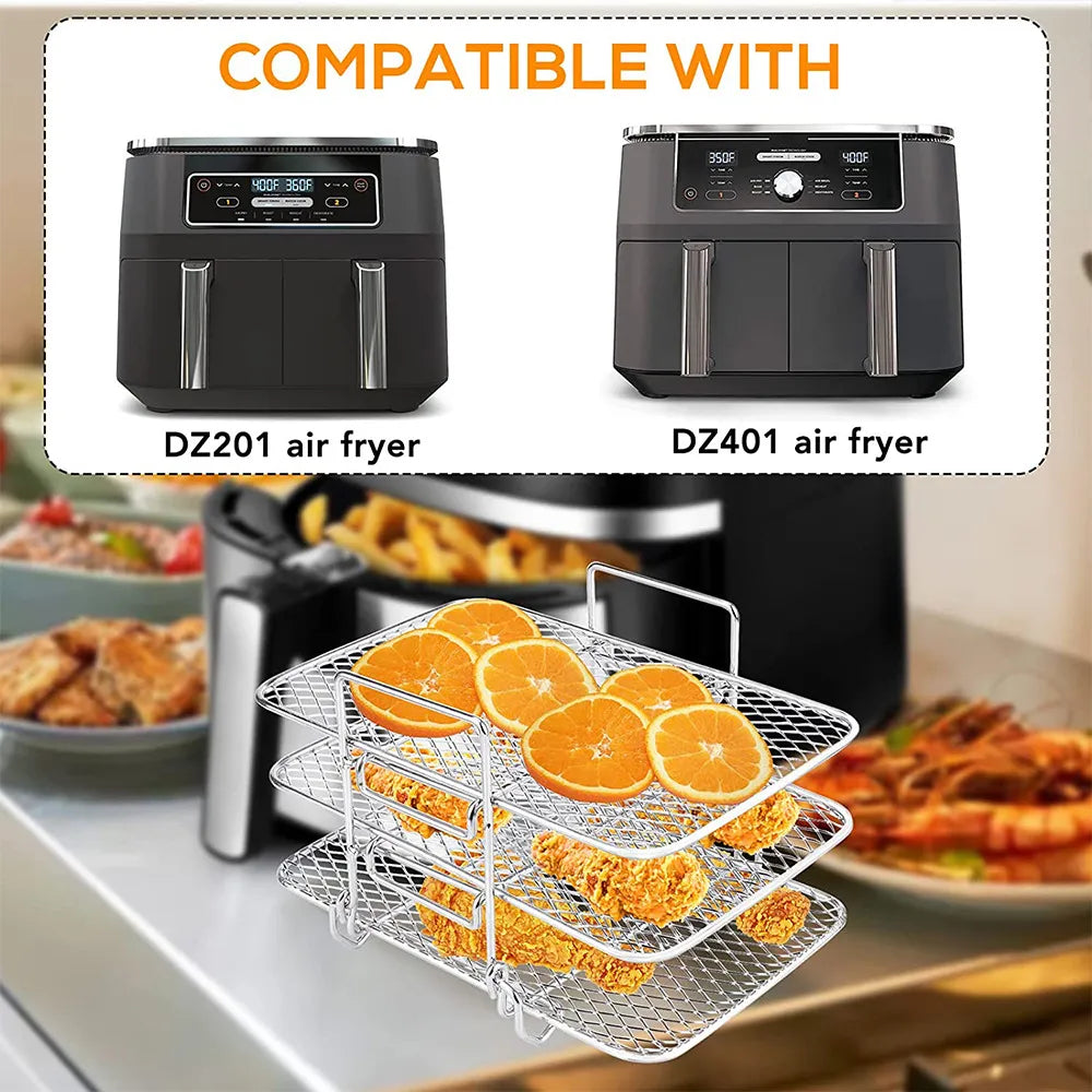 Cravell™ – Stackable Cooking Rack for Even Air Frying (50% Off)