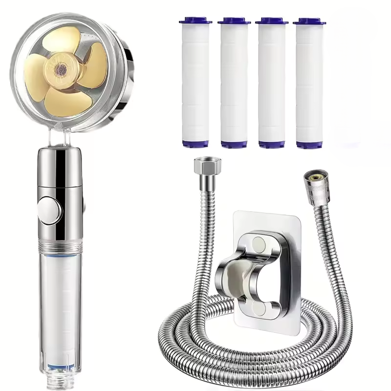 Turbelle™ - 360° Rotating High-Pressure Shower Head Set (50% Off)