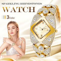 Lucelina™ – Elegant Vintage-Style Stone Watch (50% Off)