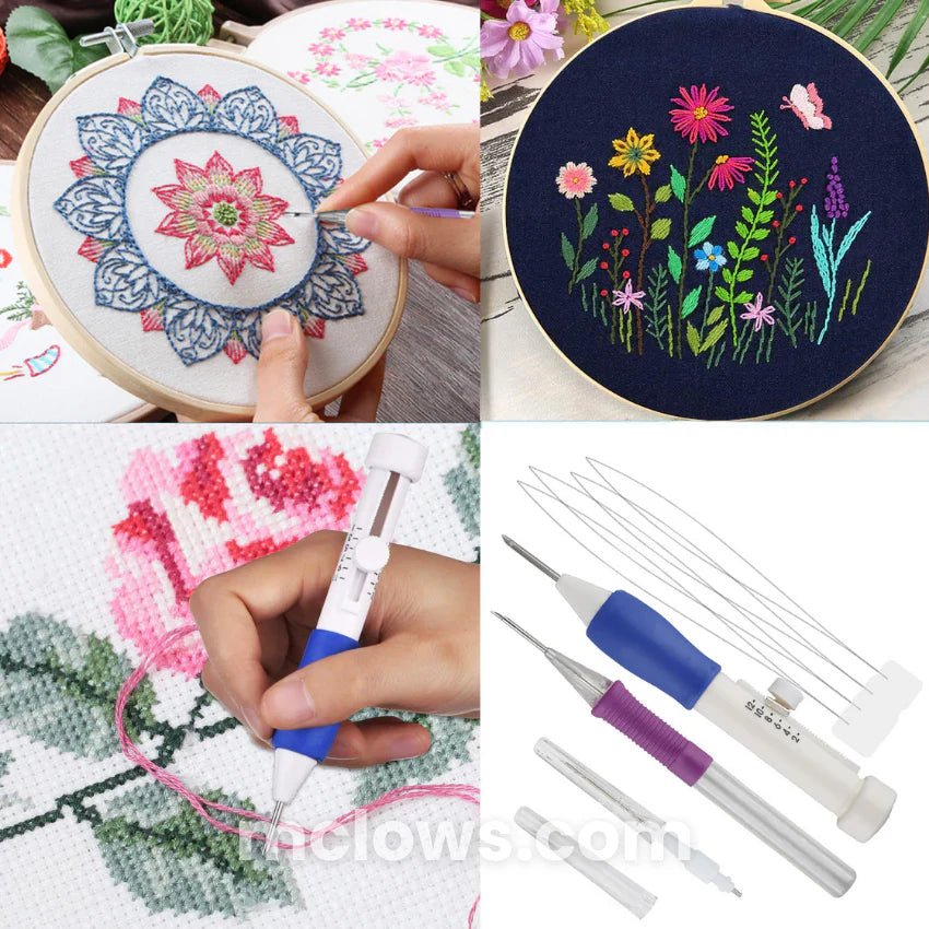 Florenza™ - Transform Your Fabrics with the Magical Embroidery Kit (50% Off) - Evesbury