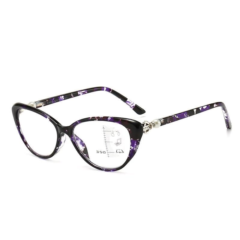 Lunetique™ - Anti - Blue Light Multifocal Cat Eye Reading Glasses (40% Off) - Evesbury