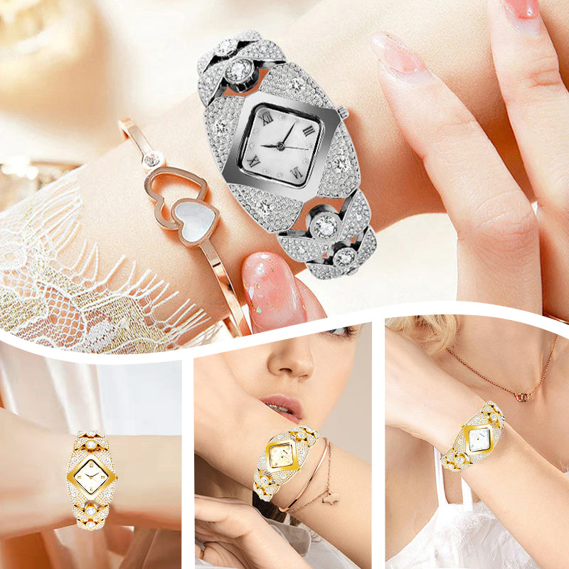 Lucelina™ – Elegant Vintage-Style Stone Watch (50% Off)