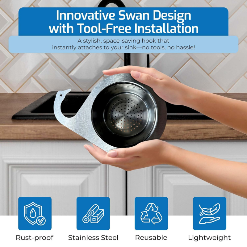 Swanlet™ - Corner Strainer Basket Keeps Sinks Clear (50% Off)