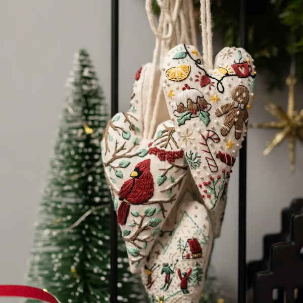 Stitchmas™ – DIY Heart Ornament Embroidery Kit