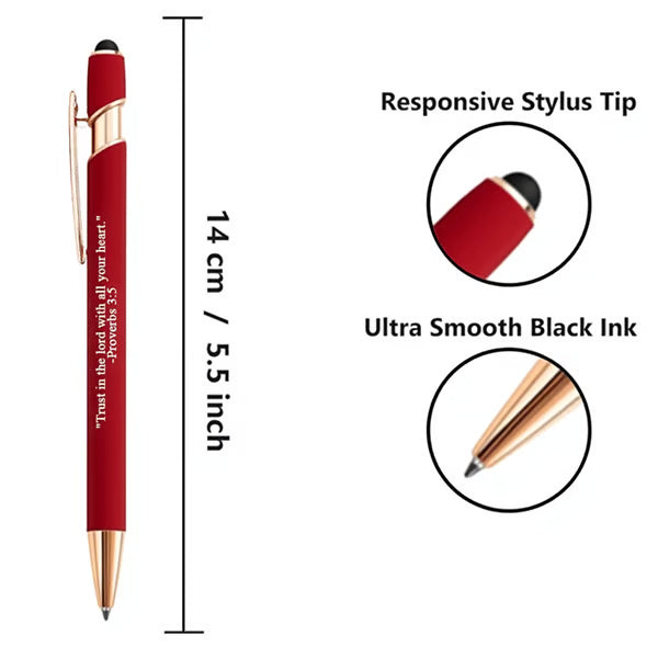 Inkria™ – 10 Pcs Bible Verse Pens with Stylus Tips (50% Off)