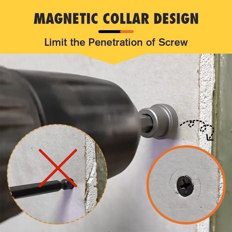 HexiSet™ – Magnetic Depth-Control Screwdriver 5 Bits (50% Off)