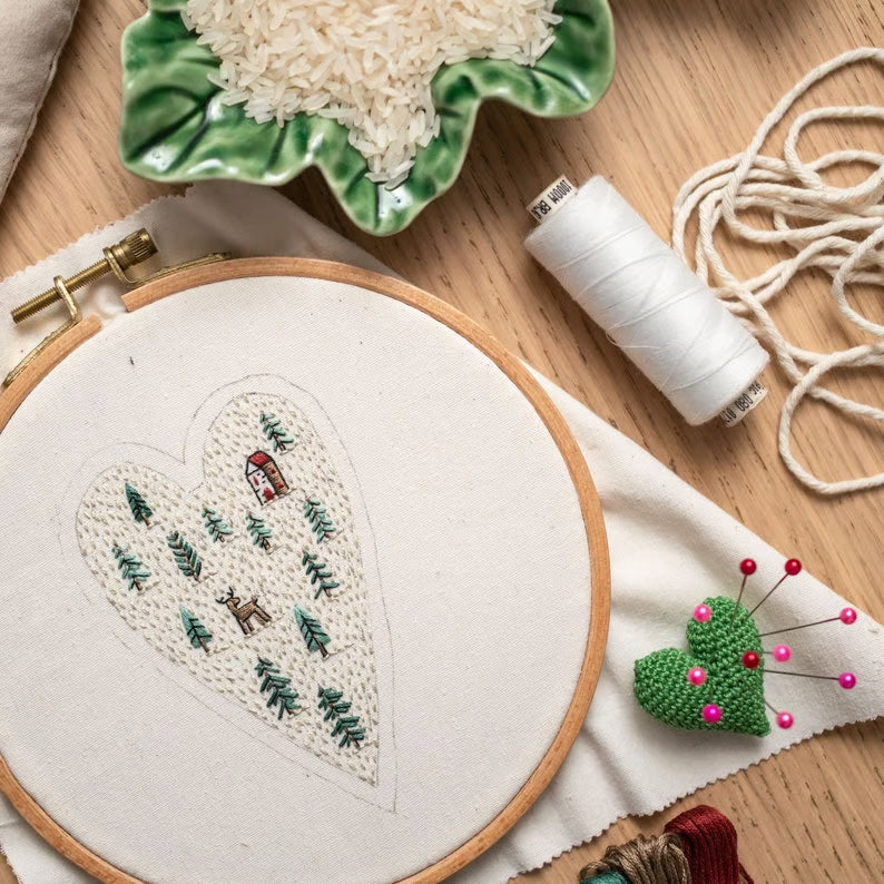 Stitchmas™ – DIY Heart Ornament Embroidery Kit