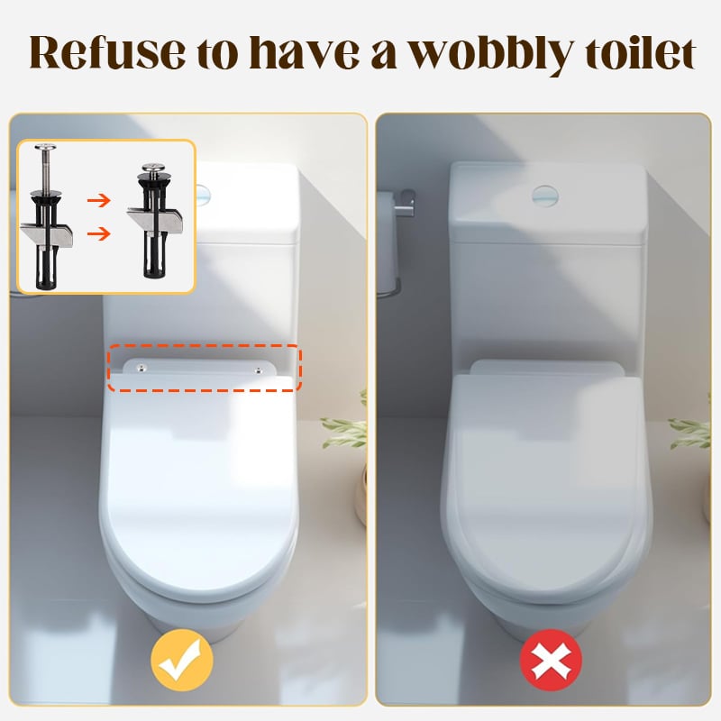 ToiLock™ – heavy - duty toilet seat bolt (1+1 Free) - Evesbury