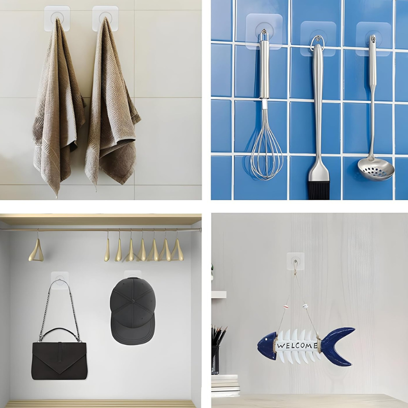 Griplin™ - Rent-friendly Ultra-Strong Adhesive Hooks 5-Pack (50% Off)