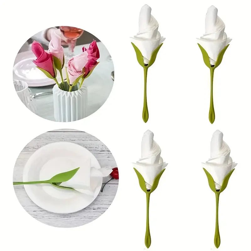 Florenza™ - Roll Napkins into Elegant Flowers (2+2 free) - Evesbury