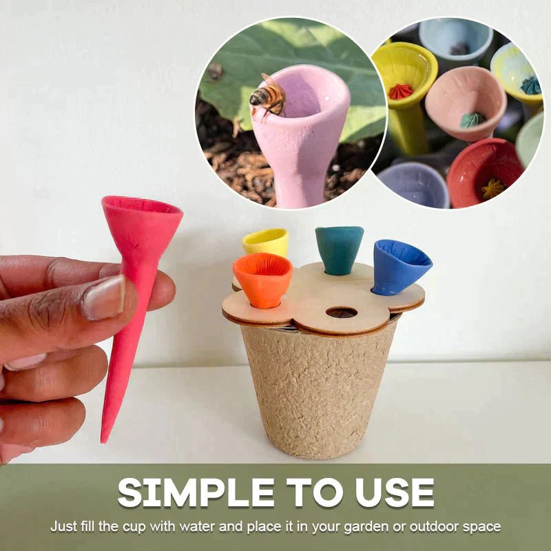 Florenza™ - Drinking Cups To Attract & Nourish Bees (40% Off) - Evesbury