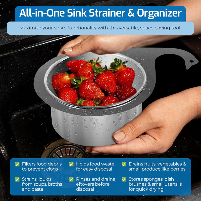 Swanlet™ - Corner Strainer Basket Keeps Sinks Clear (50% Off)
