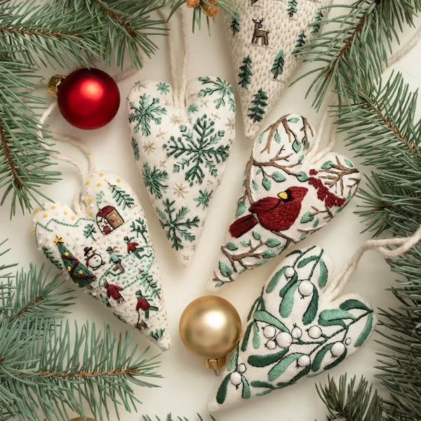 Stitchmas™ – DIY Heart Ornament Embroidery Kit
