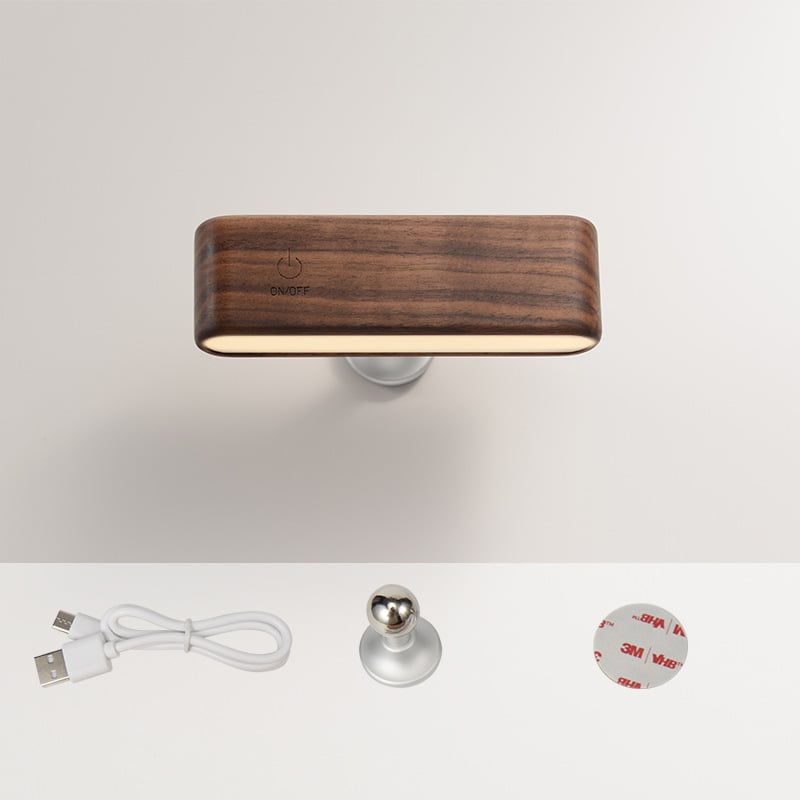 Sorinō™ – Minimalist Wood Lamp with Magnetic Charging Base (50% Off)