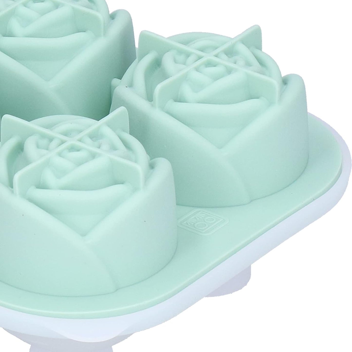 Florenza™ - 3D Rose Shape Ice Cube Molds for Pinterest - Worthy Drinks (2+1 Free) - Evesbury