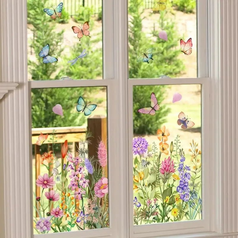 Florenza™ - Floral Window Stickers for a Bright Spring Refresh (2+1 Free) - Evesbury