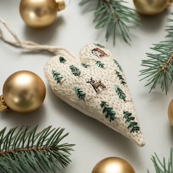 Stitchmas™ – DIY Heart Ornament Embroidery Kit