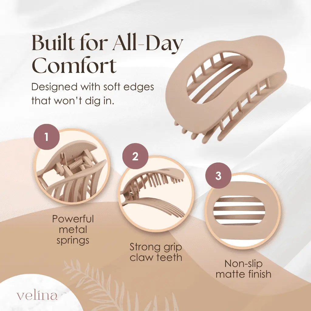 Velina™ - Set of 4 Flat Comfort Clips (50% Off)