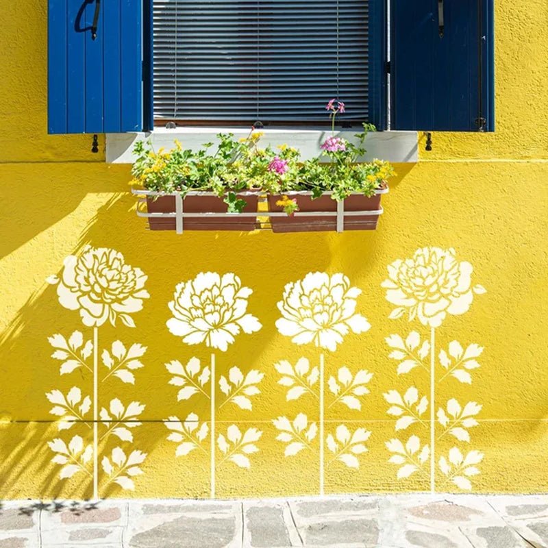 Florenza™ - 6 Large Flower Stencils for Garden Makeovers (50% Off) - Evesbury