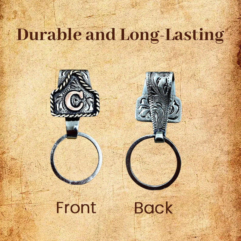 Rodeaux™ – Western Initial Key Clip (50% Off)