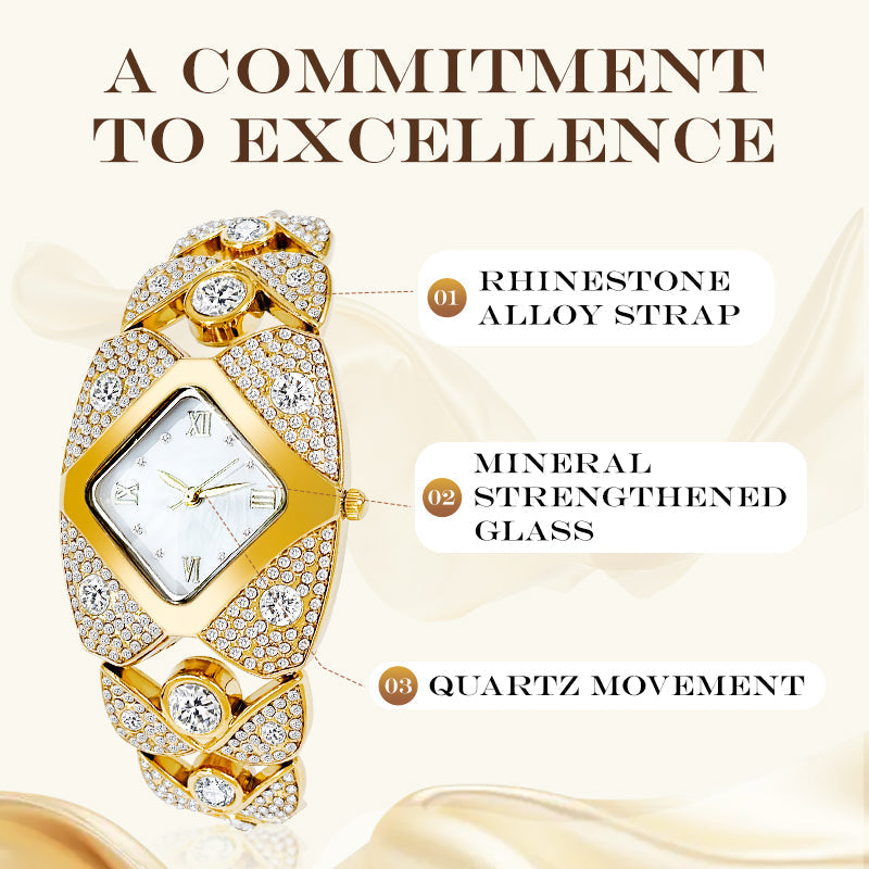 Lucelina™ – Elegant Vintage-Style Stone Watch (50% Off)