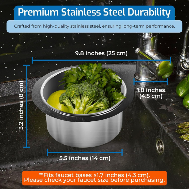 Swanlet™ - Corner Strainer Basket Keeps Sinks Clear (50% Off)