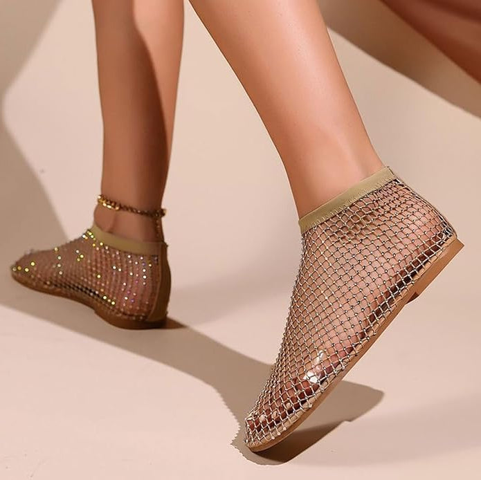 Luxiva™ - LX+ Shimmer Step Rhinestone Flats (60% Off)