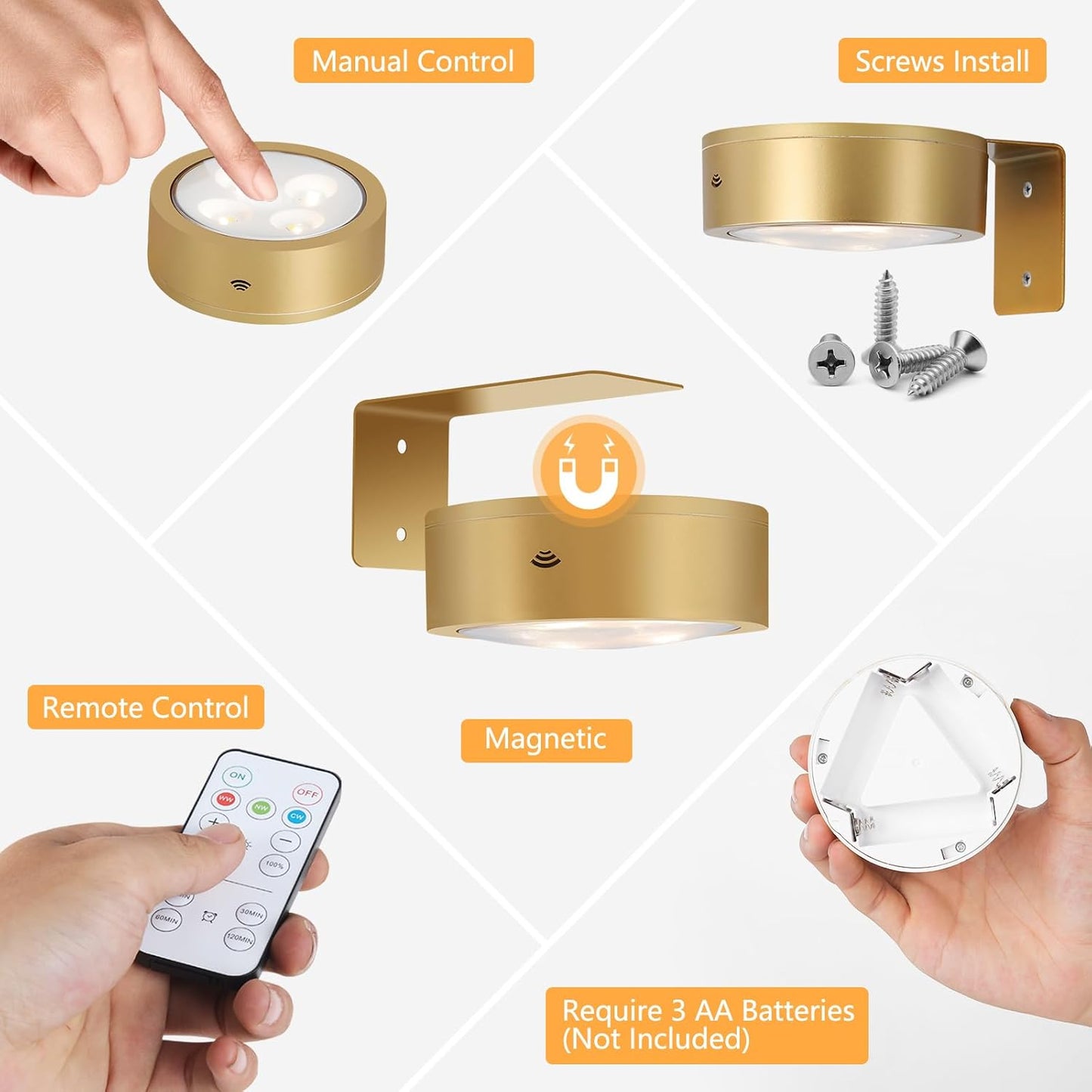 Sorinō™ Magnetic Wall Lamp for Effortless Ambience