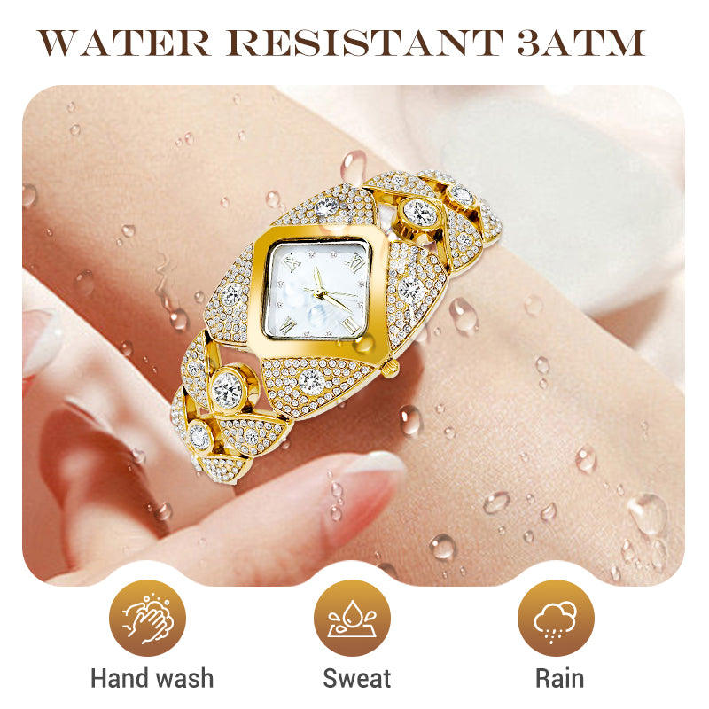 Lucelina™ – Elegant Vintage-Style Stone Watch (50% Off)