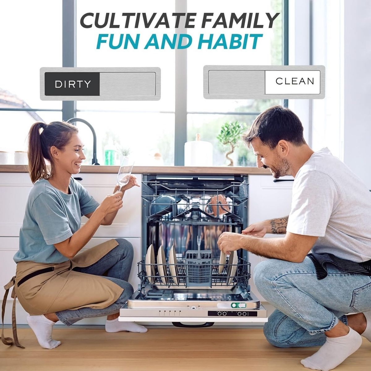 FlipBright™ – Non-Scratch Dishwasher Sign for Kitchen Clarity (50% Off)