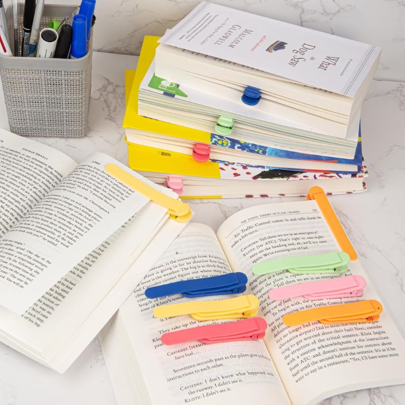 PageMate™ - 6 Automatic Stay-Put Bookmarks (50% Off)