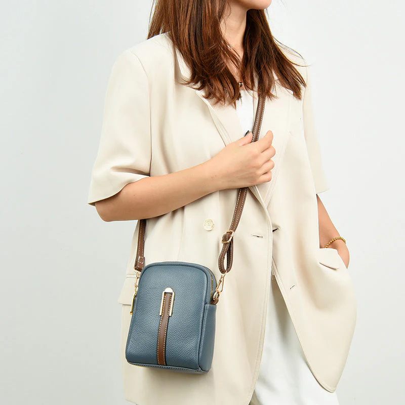 Velaya™ - Compact Pouch with Lychee Grain Detail (60% Off)