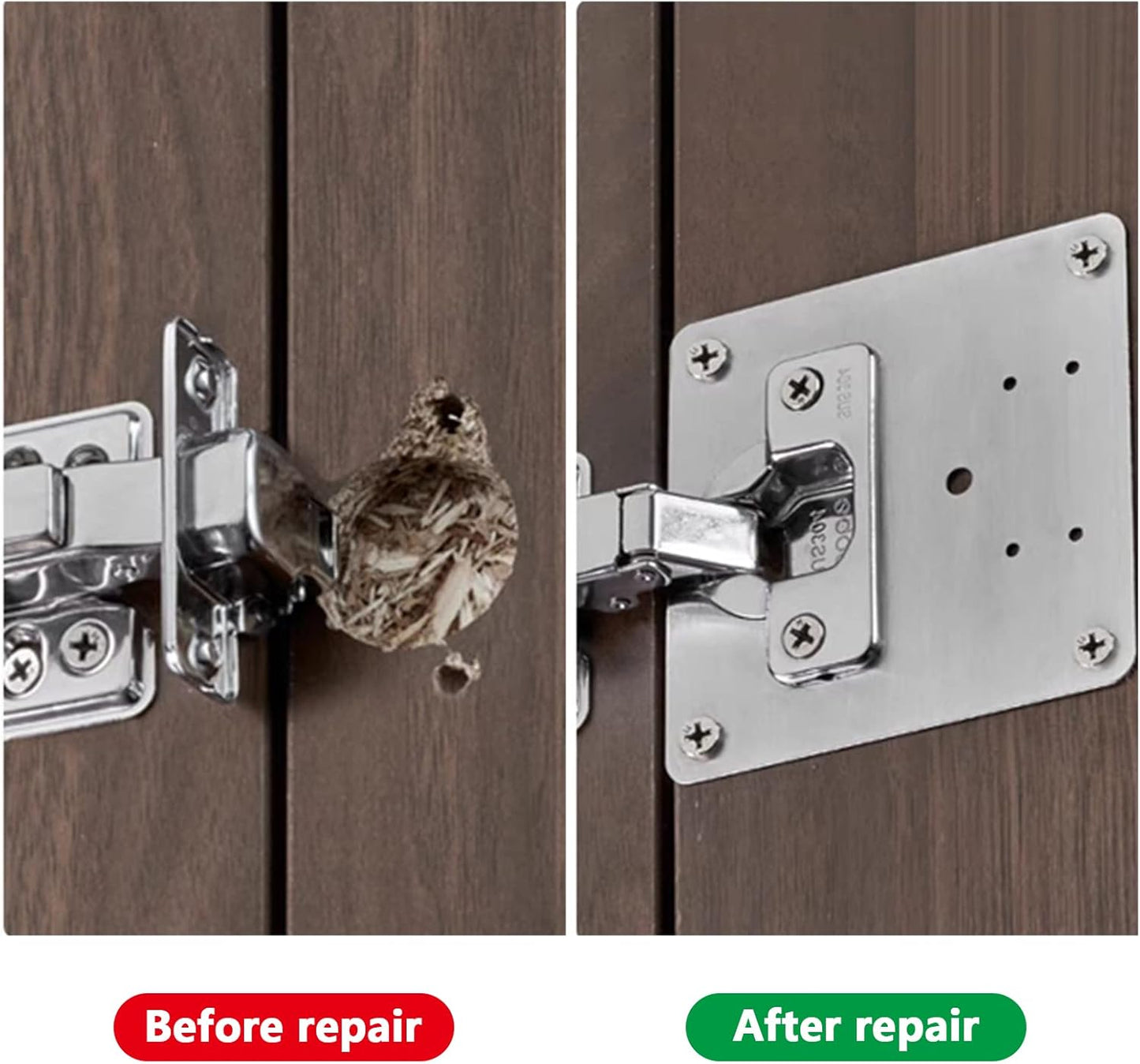 Cabinix™ – Stainless Steel Hinge Repair Kit (40% Off)