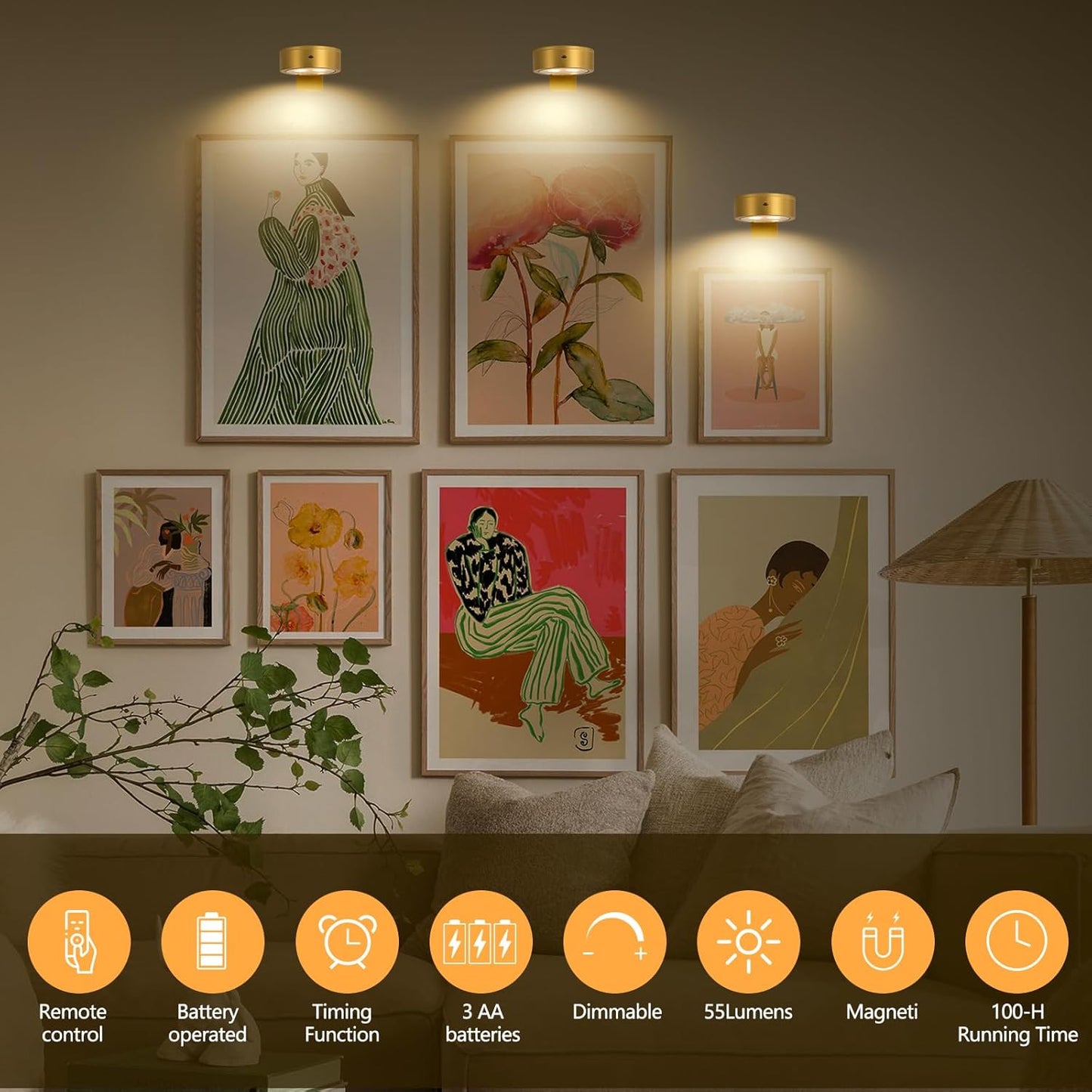 Sorinō™ Magnetic Wall Lamp for Effortless Ambience