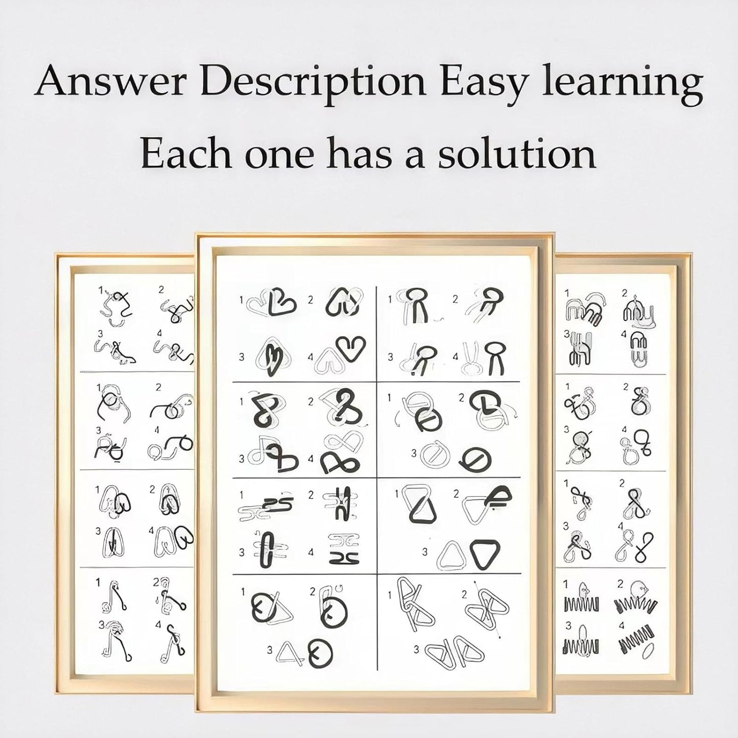 TwistMind™ – Metal Wire Puzzle IQ Test Set