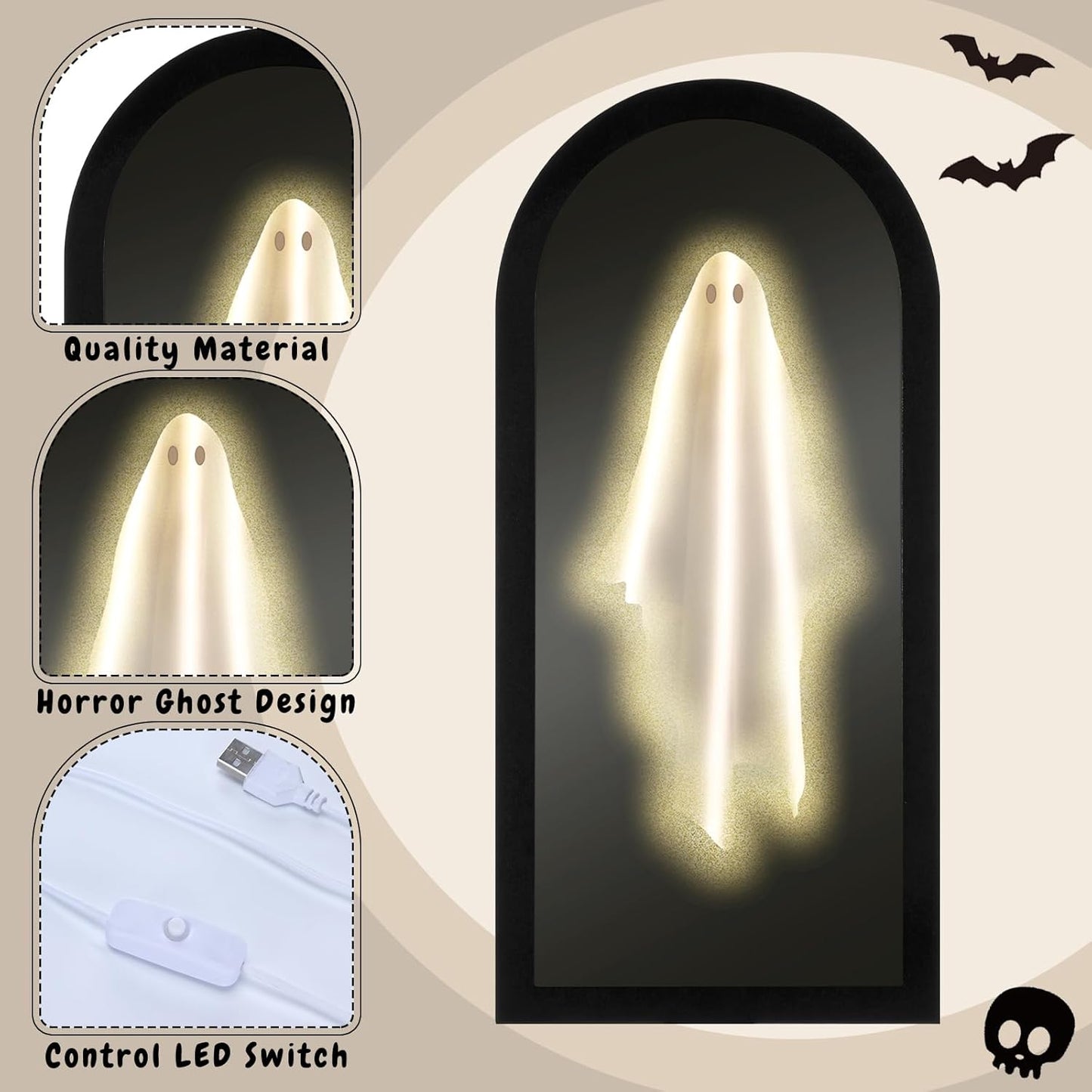 Hauntic™ – Spooky Ghost Mirror for Haunted Ambience (50% Off)