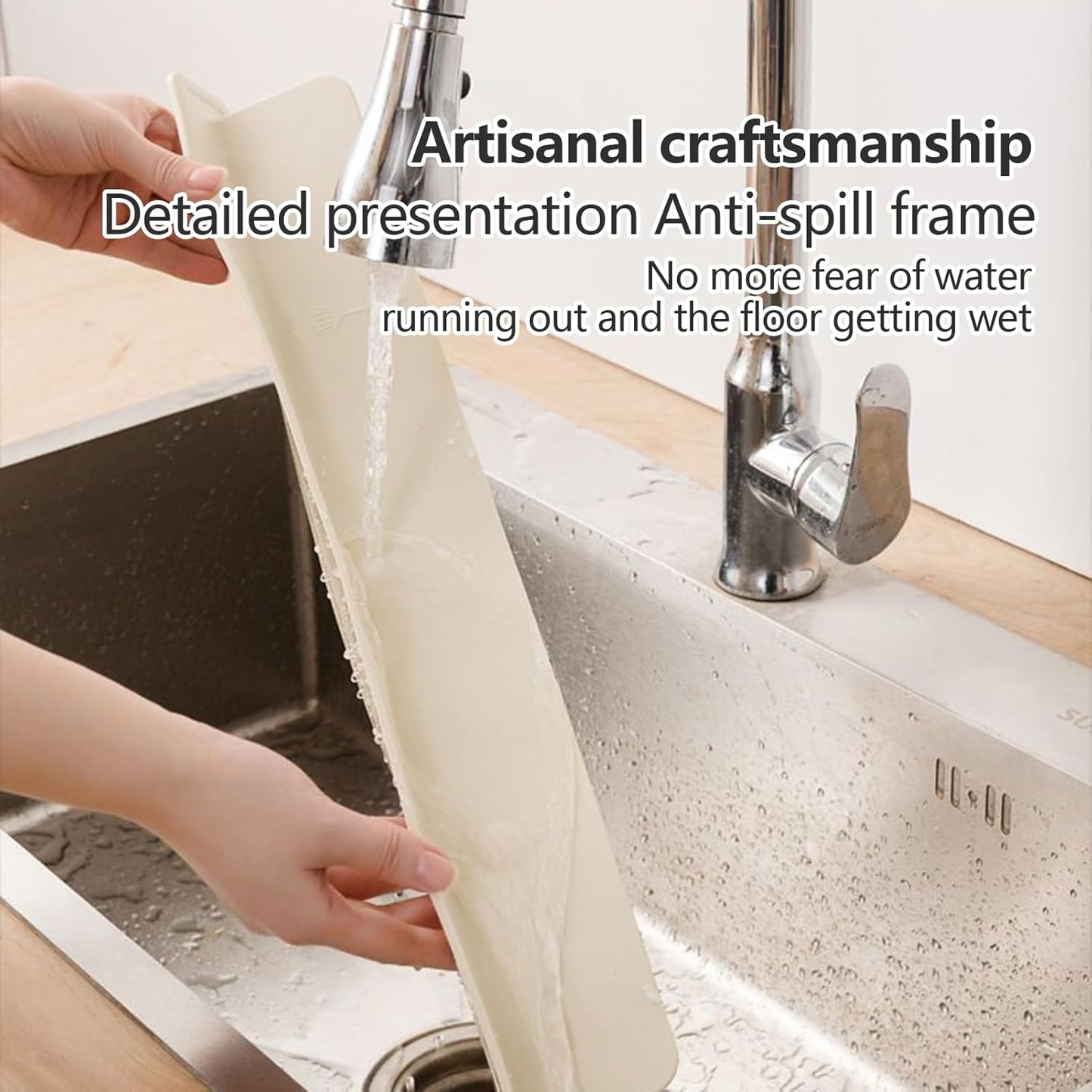 SinkGuard™ - Silicone Splash Shield for Dry Counters (50% Off)