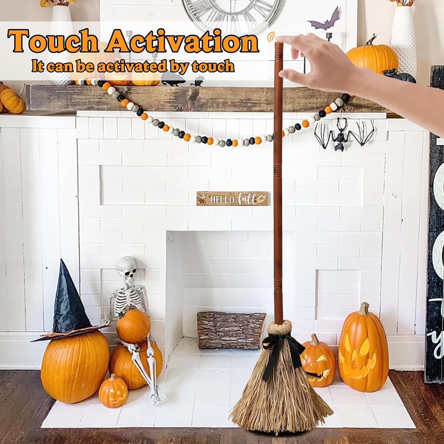 SpellSweep™ – Floating Witch’s Dancing Broom Decor (50% Off)