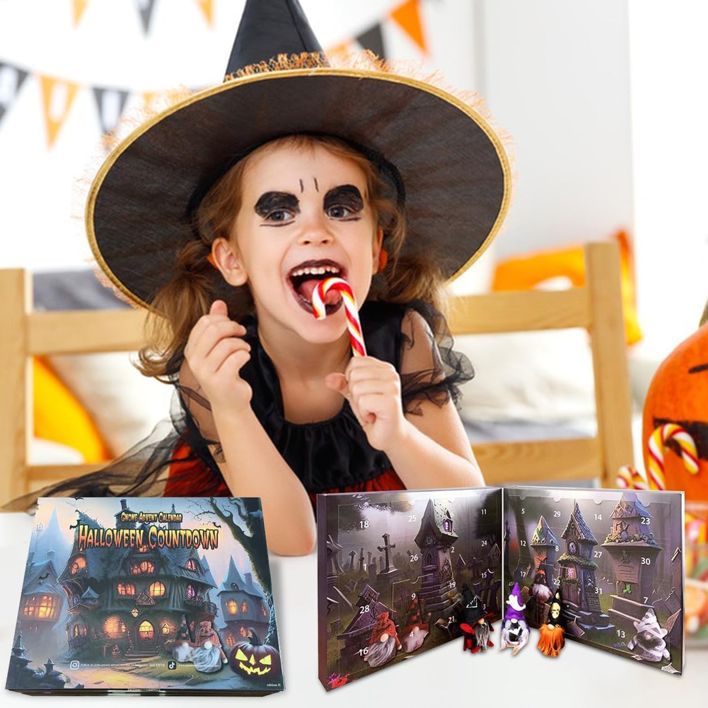 Mystickle™ – Halloween Countdown Gnome Advent Calender (50% Off)