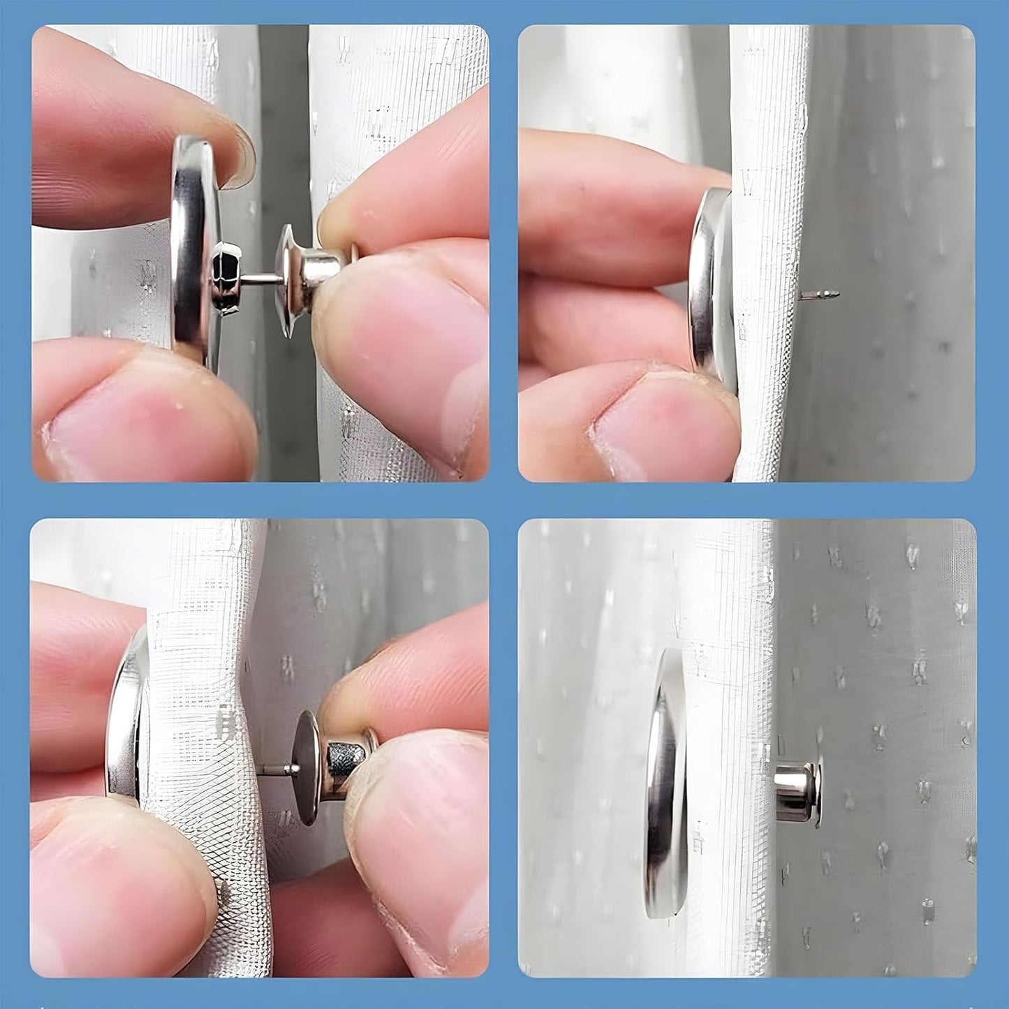 AuraClip™ – 10 Pairs Magnetic Curtain Closure Patch (50% Off)