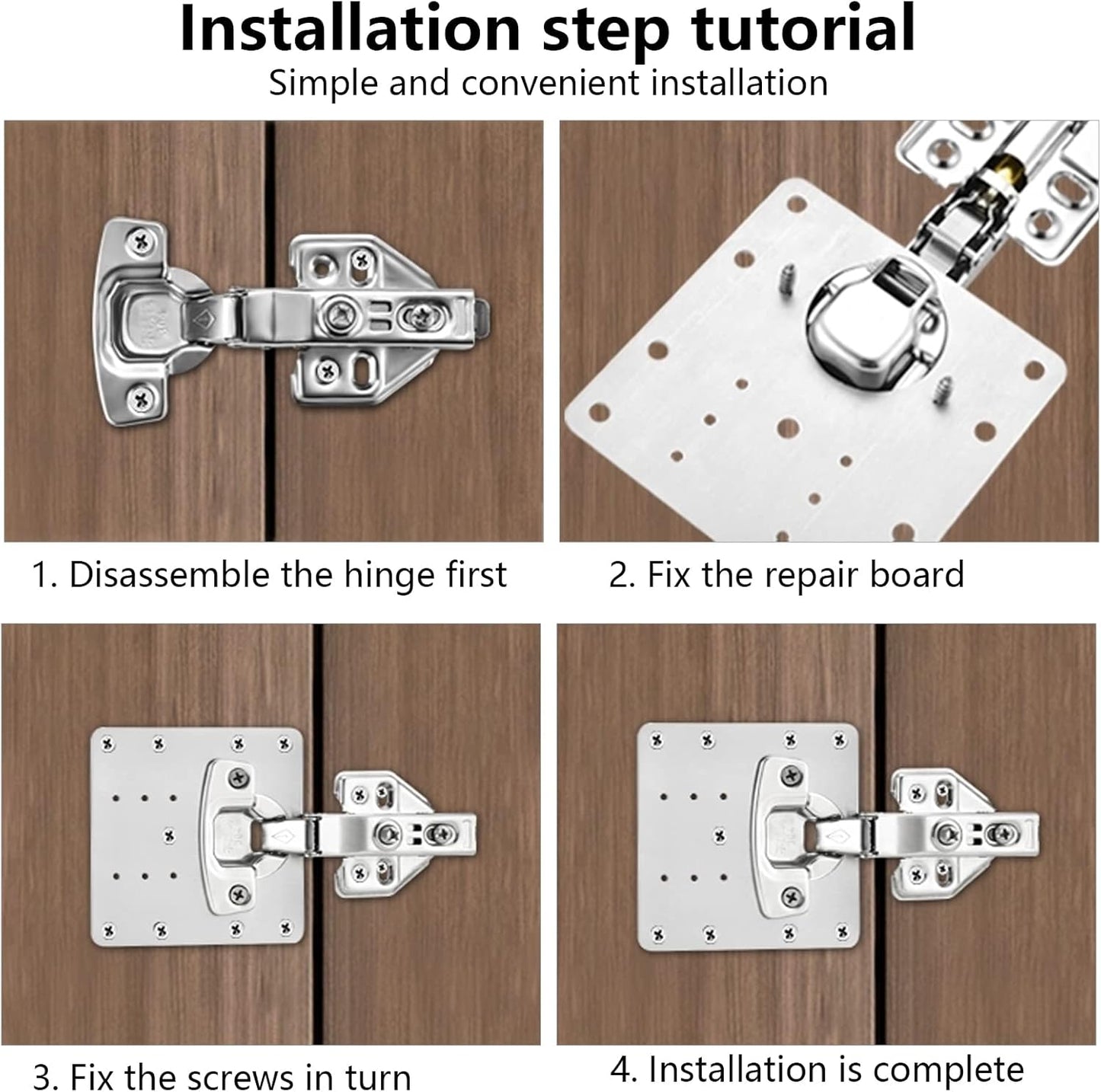 Cabinix™ – Stainless Steel Hinge Repair Kit (40% Off)