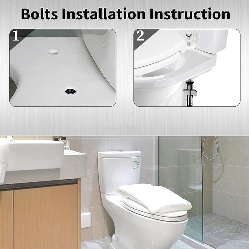 ToiLock™ – heavy - duty toilet seat bolt (1+1 Free) - Evesbury