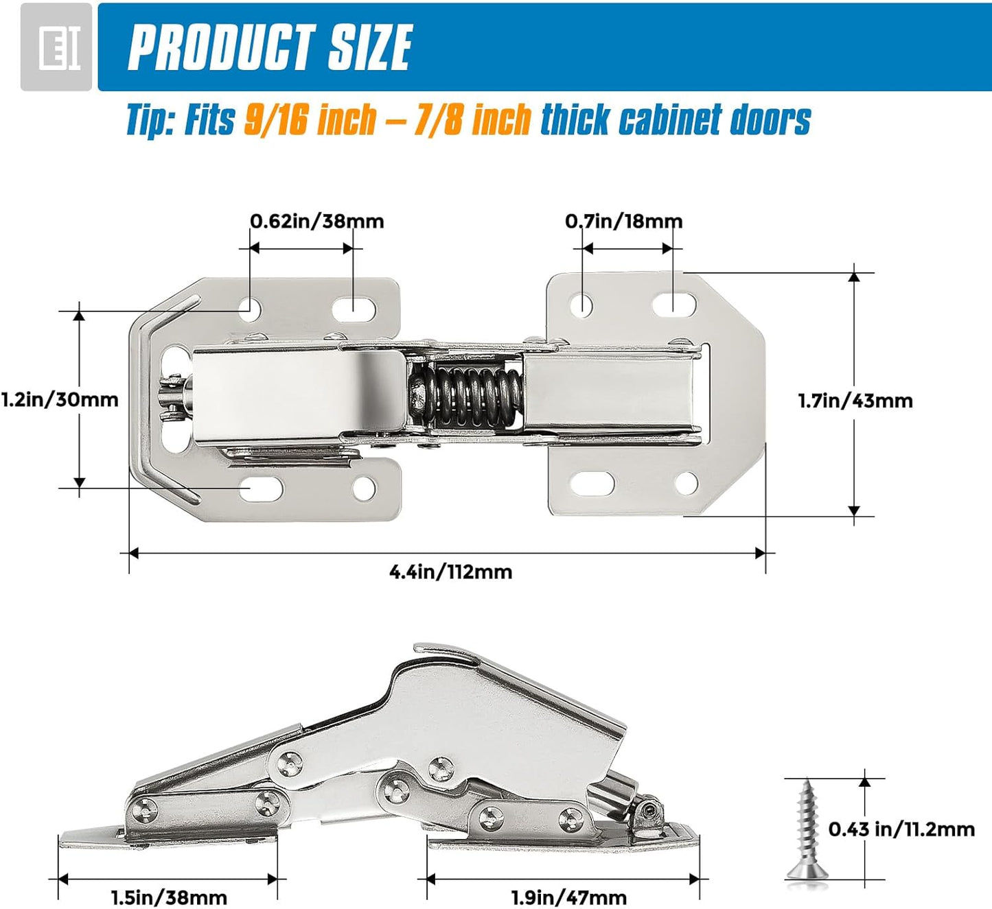 Cabriya™ – Soft Close Cabinet Hinges (50% Off)