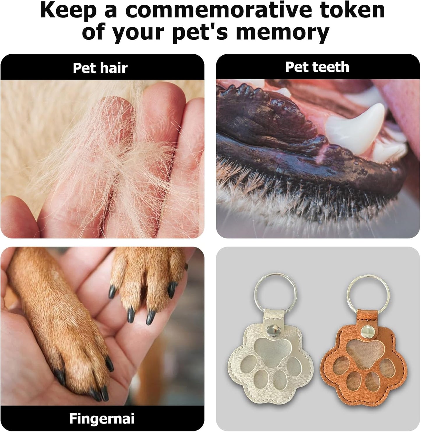 Pawvera™ – Memory Keychain with Fur Storage (1+1 Free)
