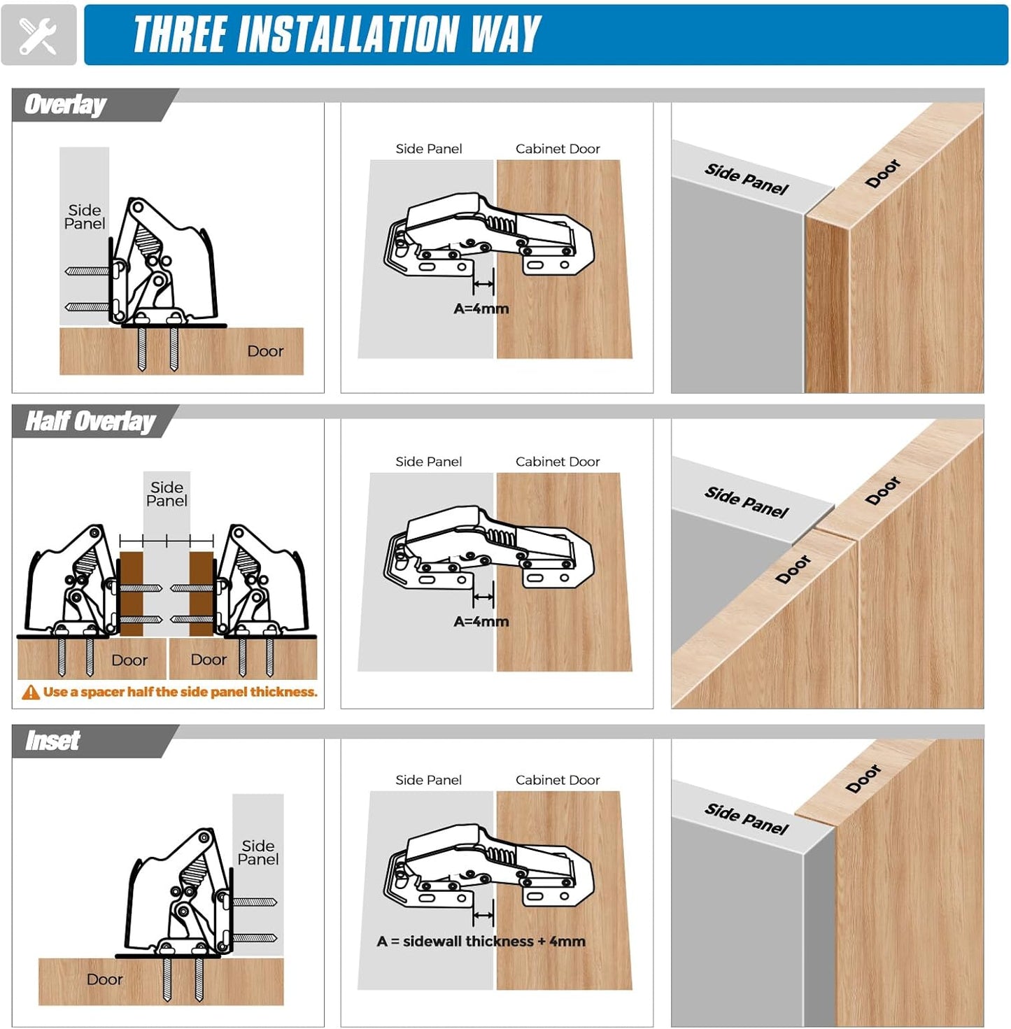 Cabriya™ – Soft Close Cabinet Hinges (50% Off)