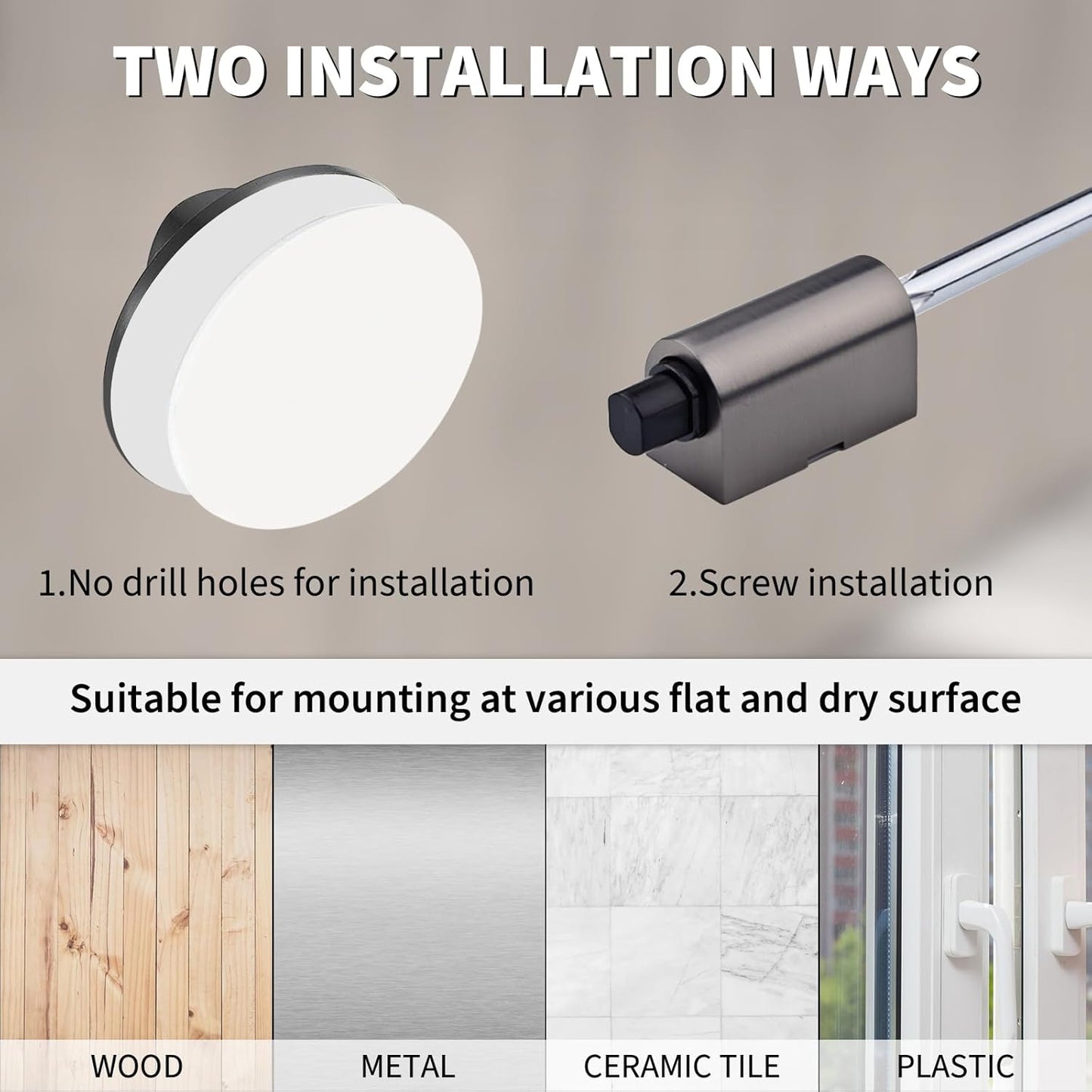Aluvia™ – Brushed Nickel Door Stopper (50% Off)