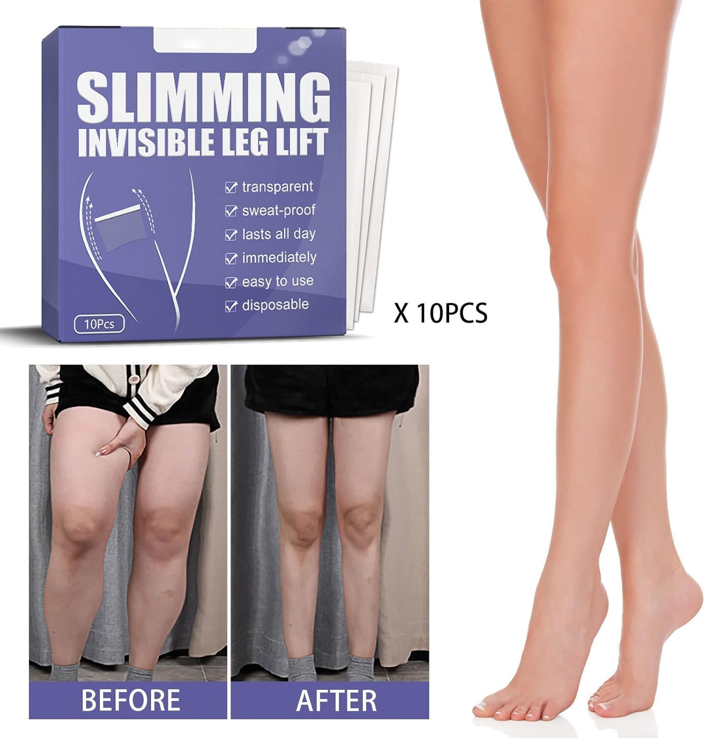 InvisiTight™ - Invisible Thigh Lift Patches for Instant Confidence (1+2 Free)