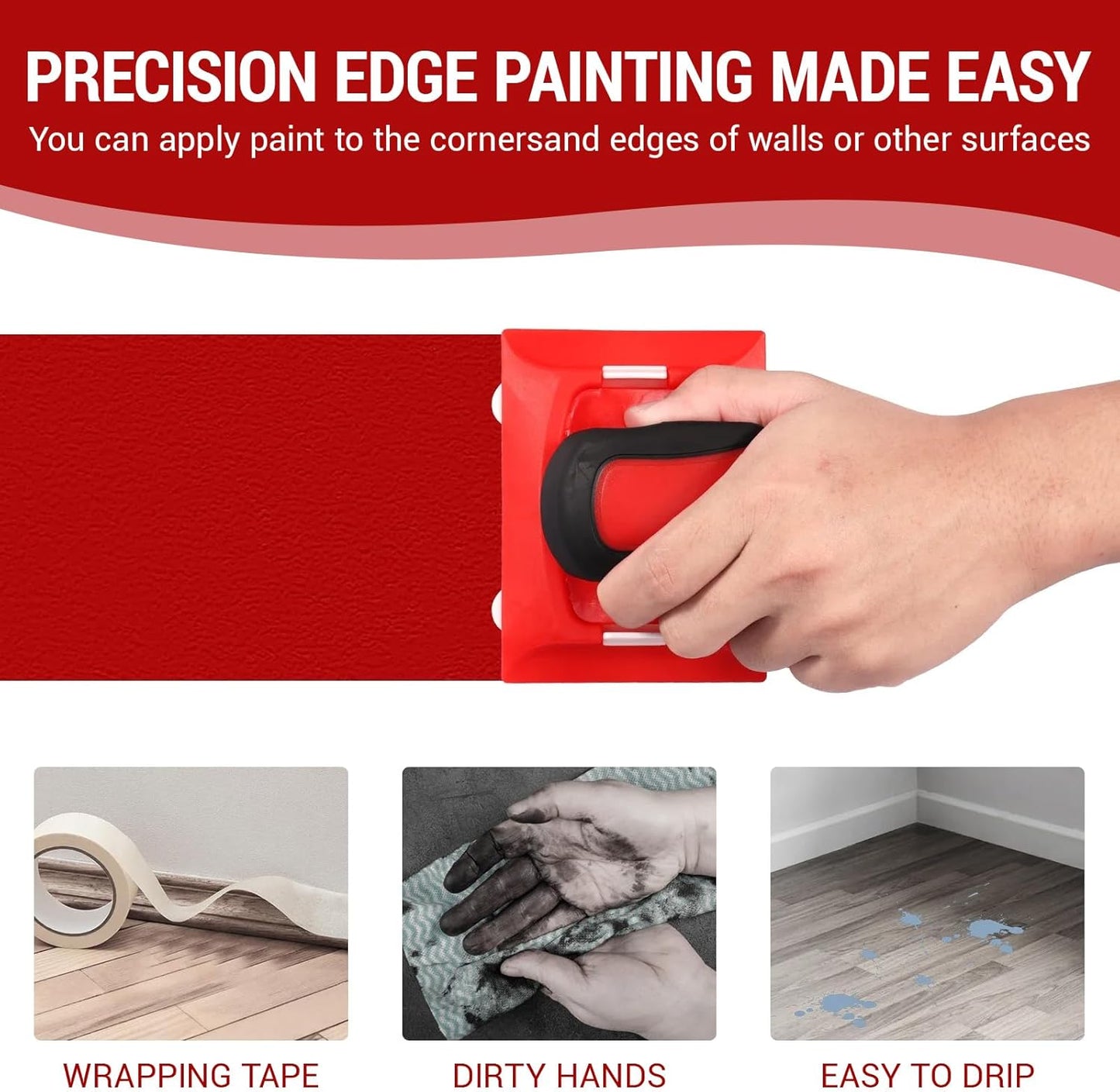 EdgeRota™ – Easy-Glide Painting Pad for Clean Lines (50% Off)