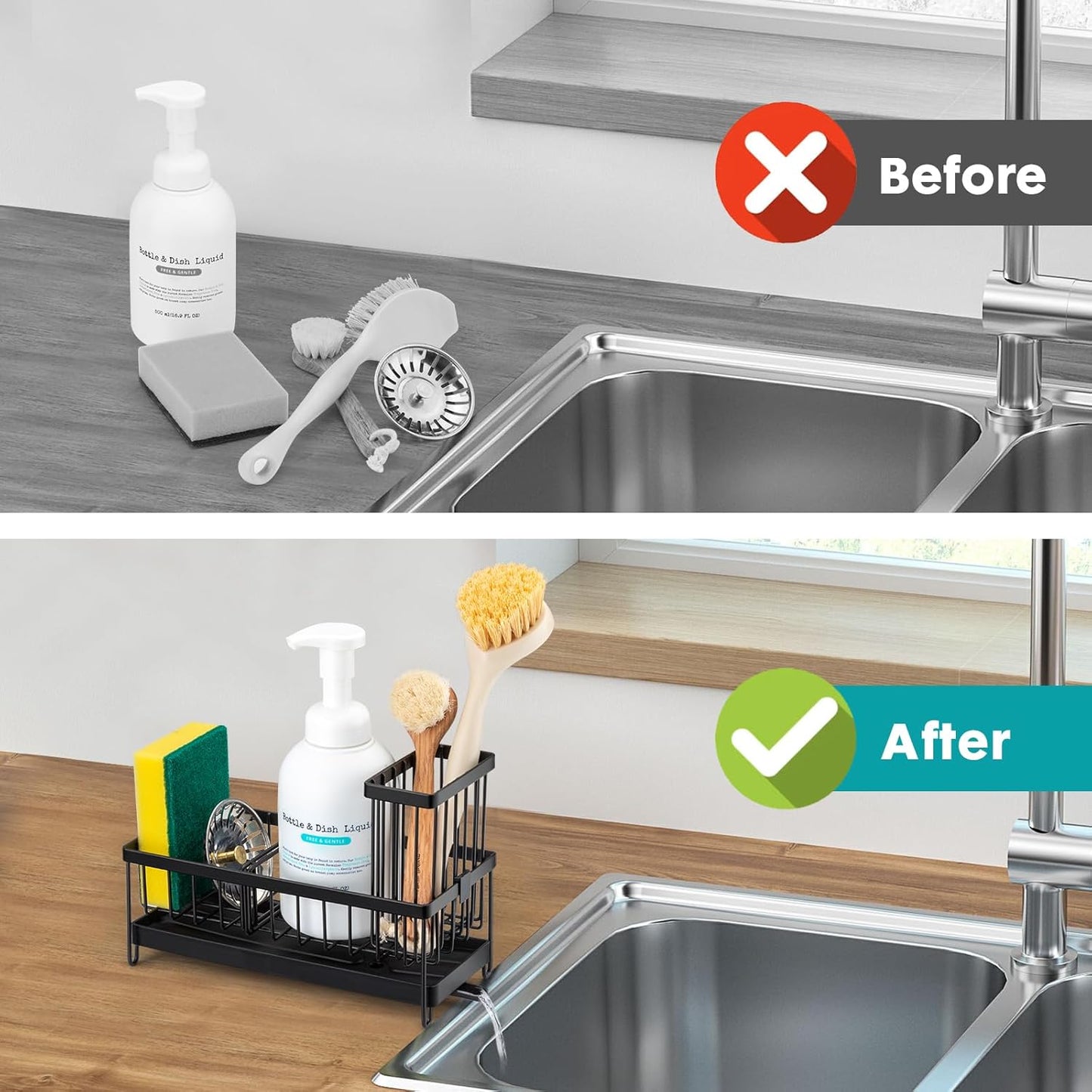 TidyDock™ - Compact Self-Draining Sink Organizer (50% Off)