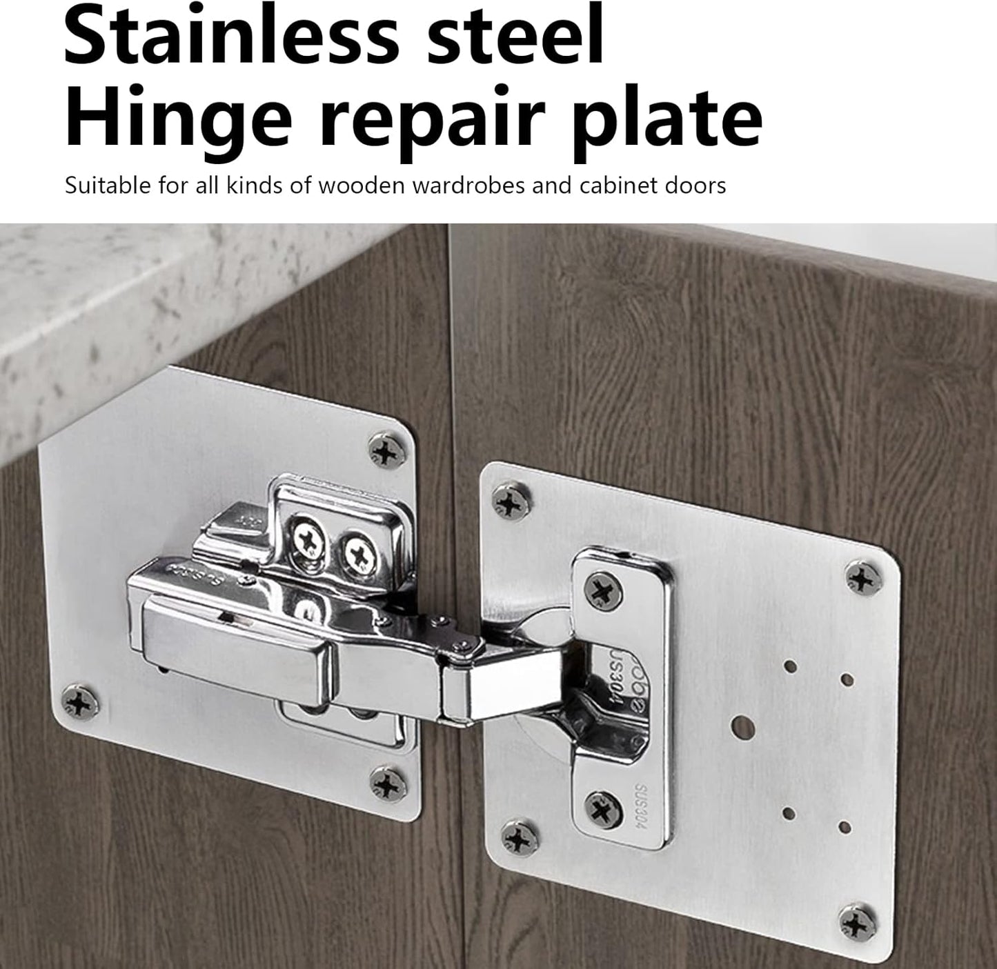 Cabinix™ – Stainless Steel Hinge Repair Kit (40% Off)